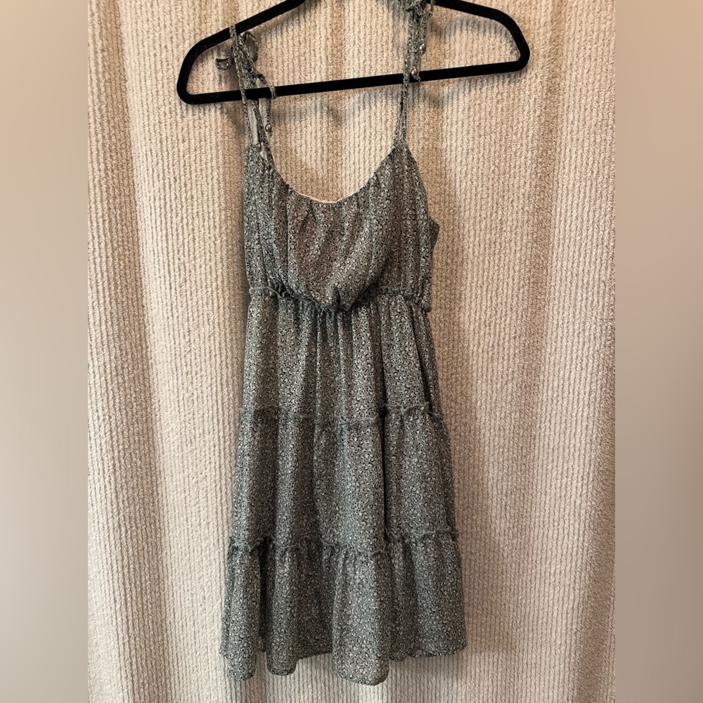 Sage Green Tiered Ruffled Sundress